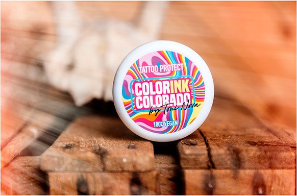 Colorink Colorado Crema hidratante 100% vegana para el cuidado de tus tatuajes